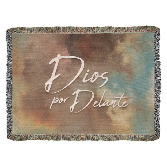 Dios por Delante - Manta, Colcha,Chamarra, Cobija, Chiva, Frazada,Cobertor - Cielo 01
