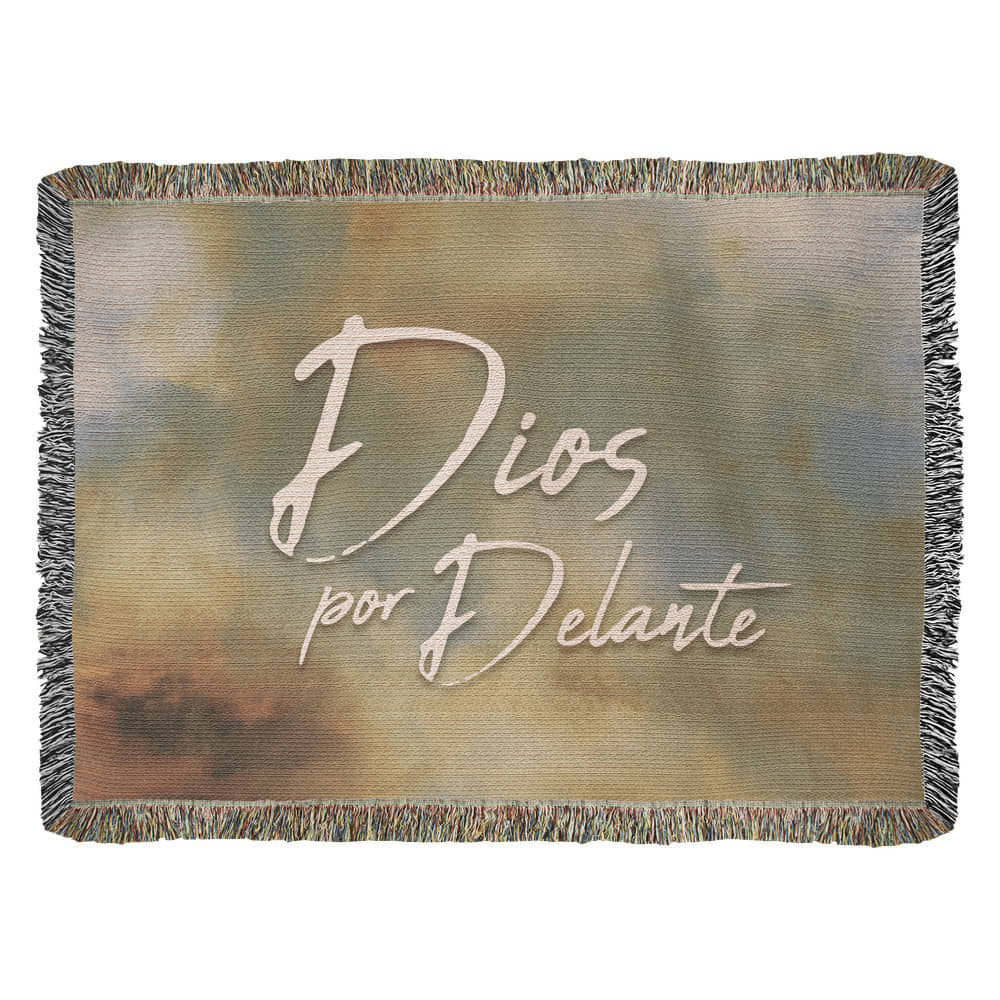 Dios por Delante - Manta, Colcha,Chamarra, Cobija, Chiva, Frazada,Cobertor - Cielo 03