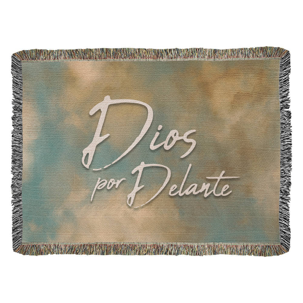 Dios por Delante - Manta, Colcha,Chamarra, Cobija, Chiva, Frazada,Cobertor - Cielo 04