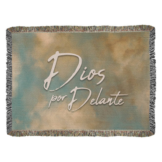 Dios por Delante - Manta, Colcha,Chamarra, Cobija, Chiva, Frazada,Cobertor - Cielo 04