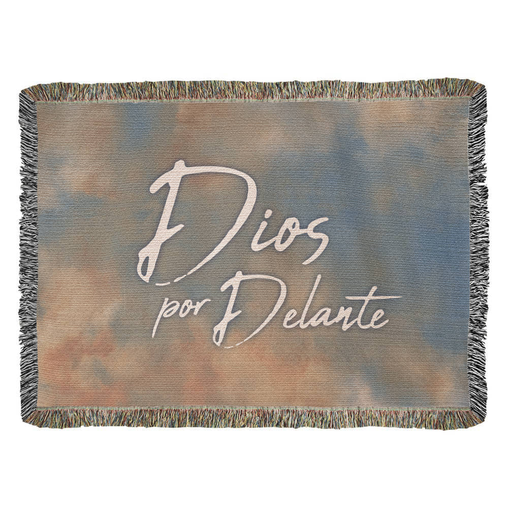 Dios por Delante - Manta, Colcha,Chamarra, Cobija, Chiva, Frazada,Cobertor - Cielo 02