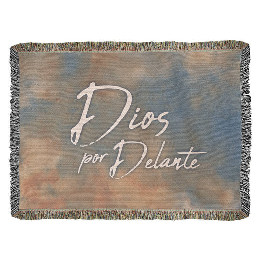Dios por Delante - Manta, Colcha,Chamarra, Cobija, Chiva, Frazada,Cobertor - Cielo 02