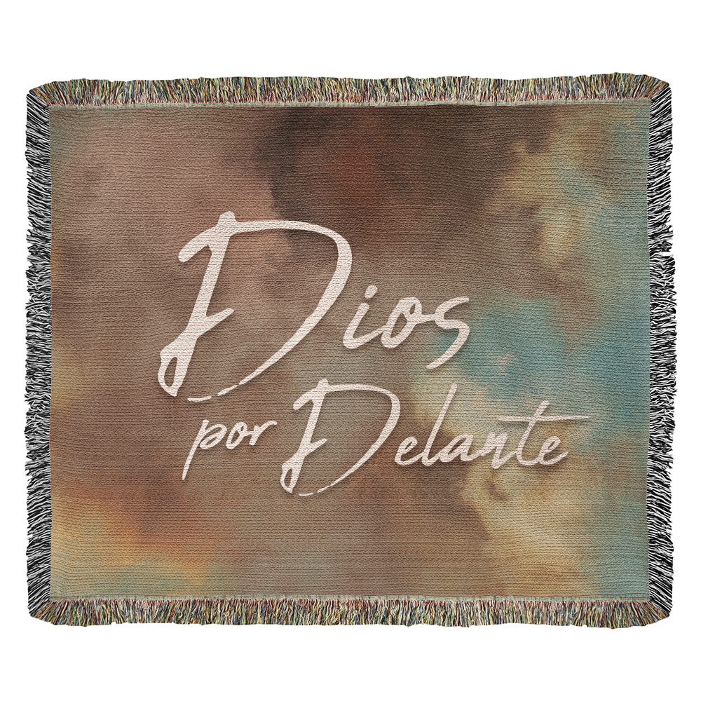 Dios por Delante - Manta, Colcha,Chamarra, Cobija, Chiva, Frazada,Cobertor - Cielo 01