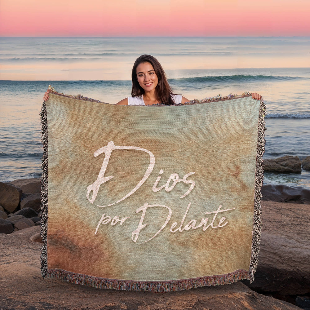 Dios por Delante - Manta, Colcha,Chamarra, Cobija, Chiva, Frazada,Cobertor - Cielo 06