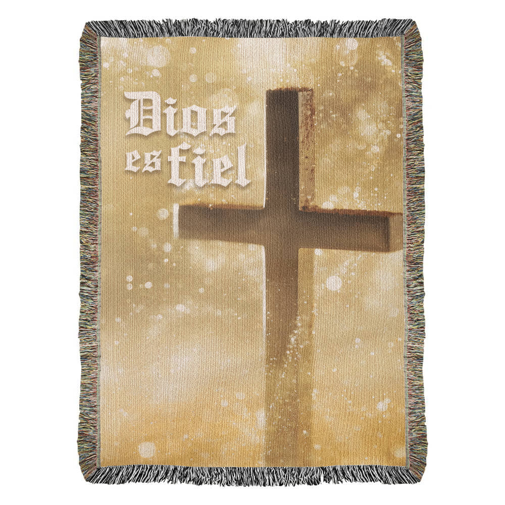 Dios es fiel - Manta, Colcha,Chamarra, Cobija, Chiva, Frazada,Cobertor - Cruz 1