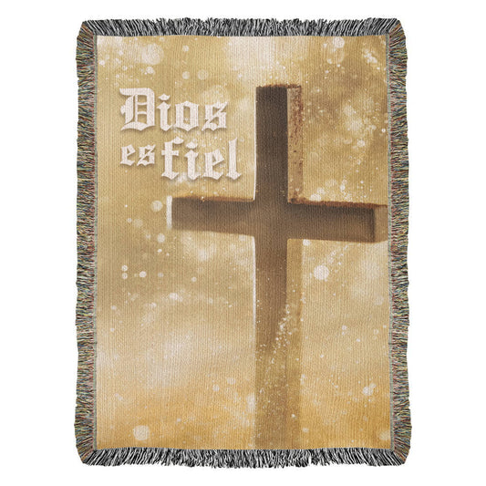 Dios es fiel - Manta, Colcha,Chamarra, Cobija, Chiva, Frazada,Cobertor - Cruz 1