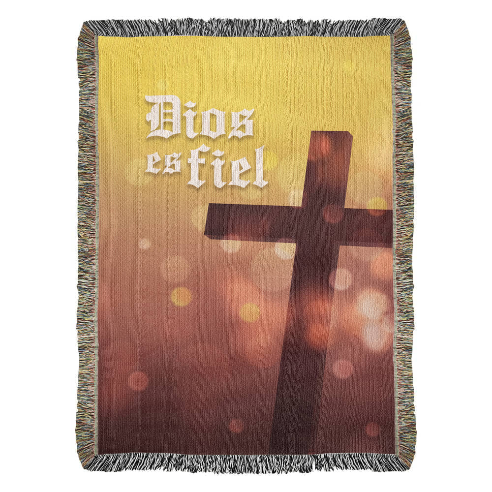 Dios es fiel - Manta, Colcha,Chamarra, Cobija, Chiva, Frazada,Cobertor - Cruz 2