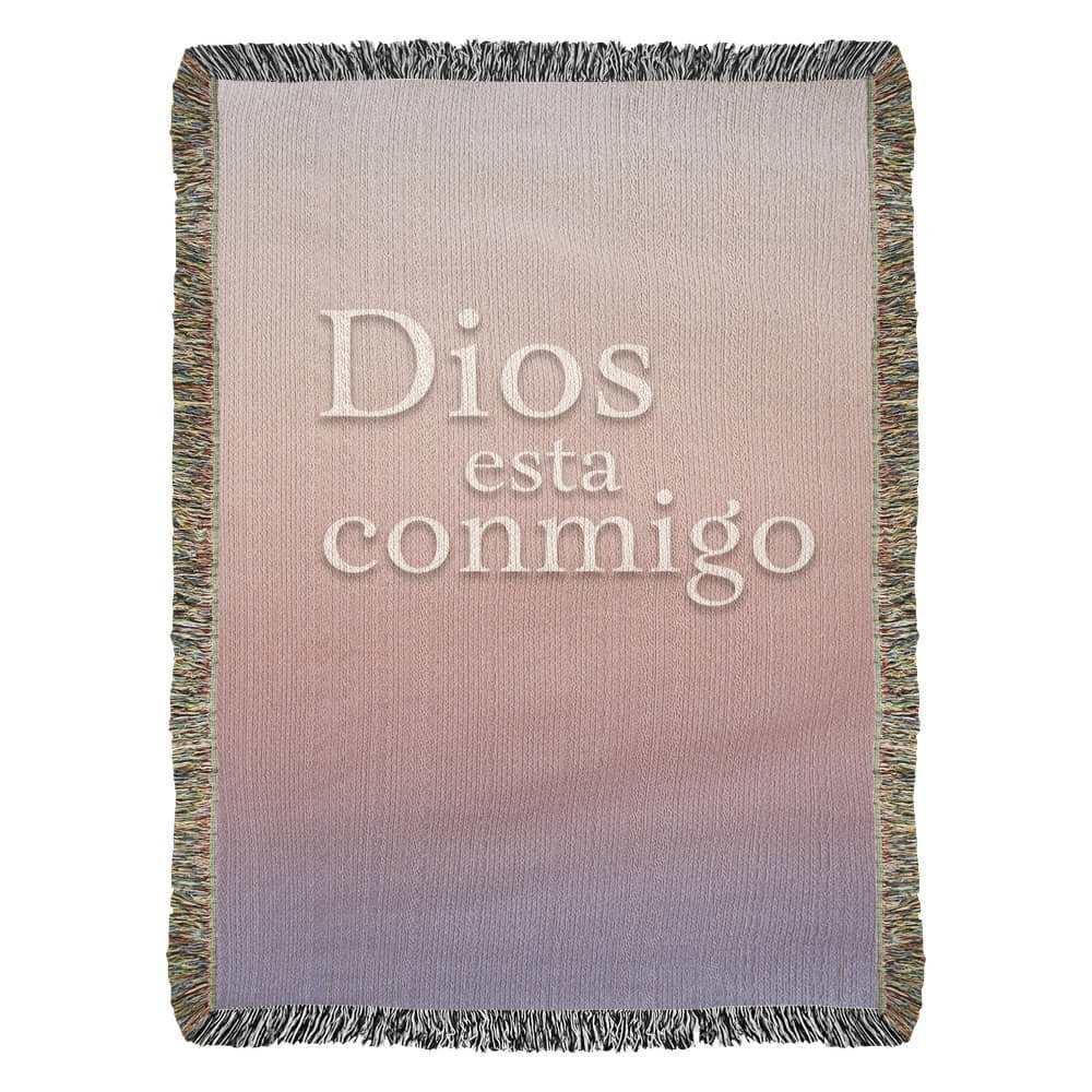 Dios esta conmigo - Manta, Colcha,Chamarra, Cobija, Chiva, Frazada,Cobertor - Abstracto 1