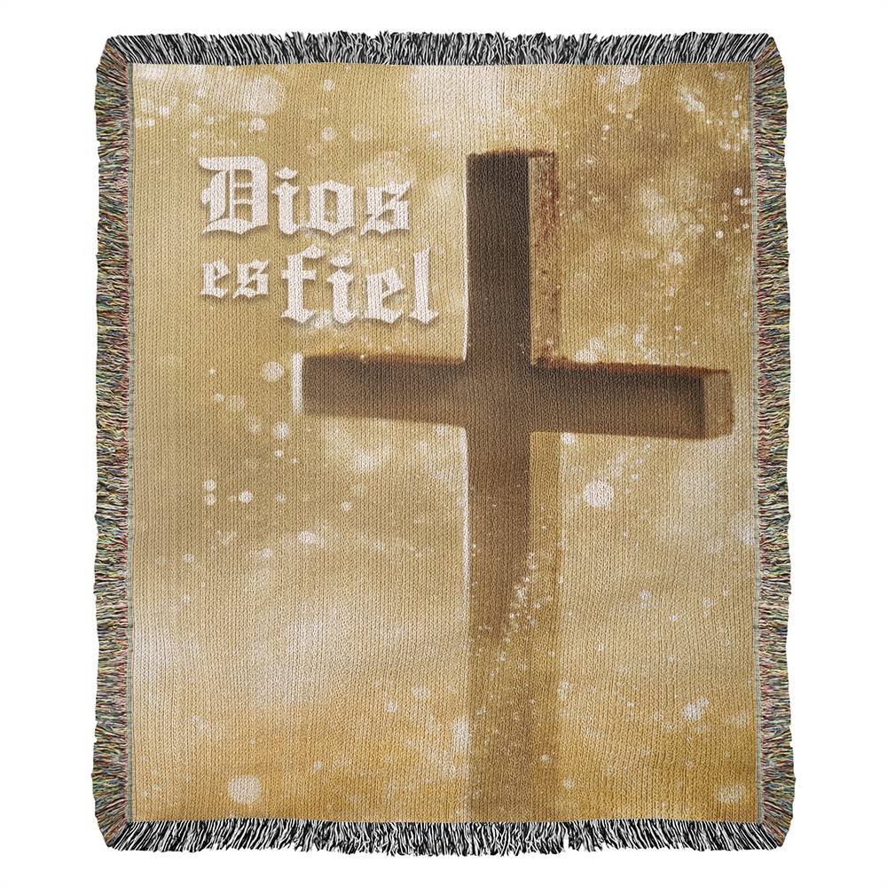 Dios es fiel - Manta, Colcha,Chamarra, Cobija, Chiva, Frazada,Cobertor - Cruz 1