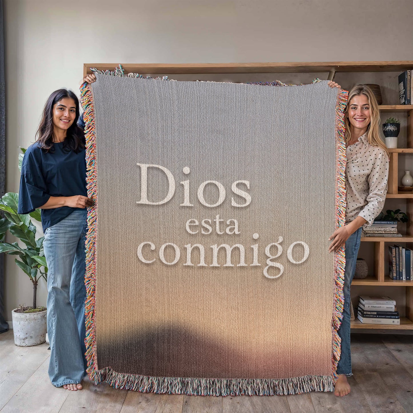 Dios esta conmigo - Manta, Colcha,Chamarra, Cobija, Chiva, Frazada,Cobertor - Abstracto 1