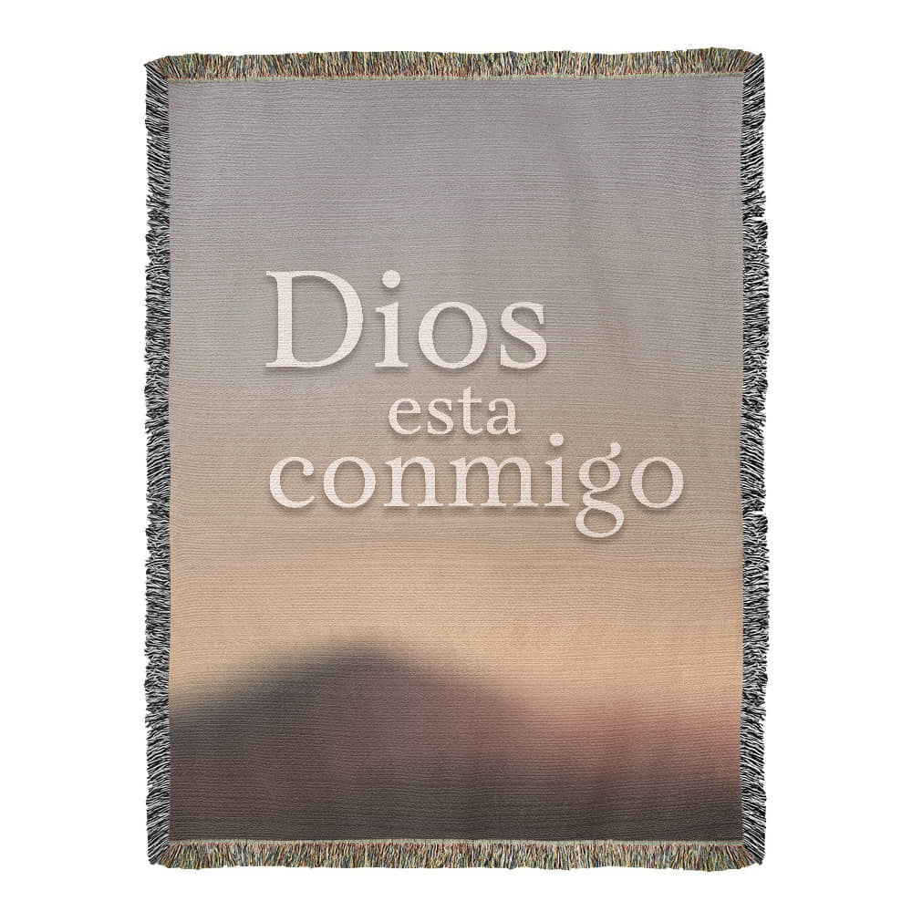 Dios esta conmigo - Manta, Colcha,Chamarra, Cobija, Chiva, Frazada,Cobertor - Abstracto 1