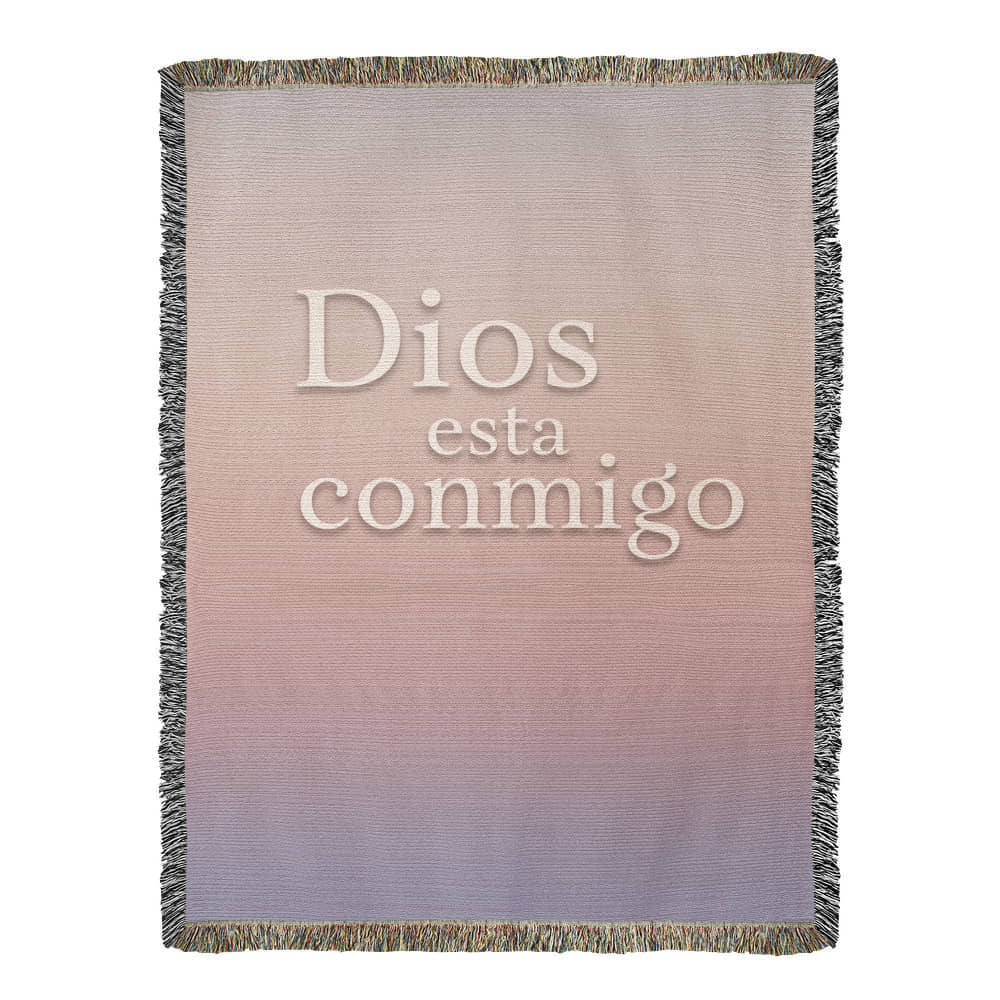 Dios esta conmigo - Manta, Colcha,Chamarra, Cobija, Chiva, Frazada,Cobertor - Abstracto 1