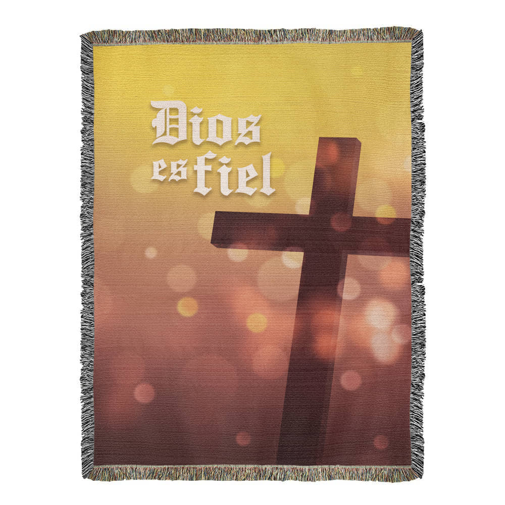 Dios es fiel - Manta, Colcha,Chamarra, Cobija, Chiva, Frazada,Cobertor - Cruz 2
